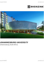 Case study - Seamed zinc cladding for lecture theatre facade, Johannesburg