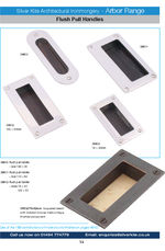 Arbor range flush pull handles