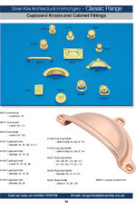 Classic range cupboard knobs and cabinet fittings