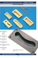 Classic range brass flush pull handles