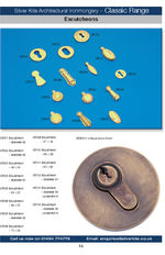 Classic range brass escutcheons