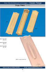 Classic range brass finger plates