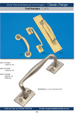 Classic range brass pull handles