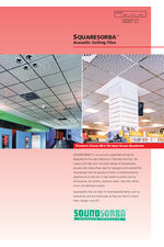 SQUARESORBA™ acoustic ceiling tiles
