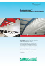 BAFFLESORBA™ suspended noise absorbers