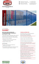 Lochrin® Classic™ rivetless steel palisade fencing