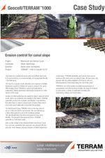 Terram® slope reinforcement, Monmouthshire canal