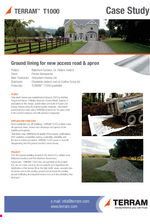 Access road separation, lining and stabilisation