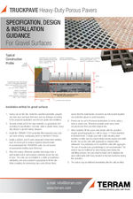 TERRAM Truckpave® heavy duty paver -  gravel