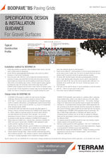 BodPave 85 porous paver design & install - gravel