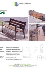 Montseny Bench Specification Sheet