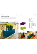 Barrier planter and seating