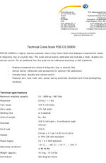 PCE-CS 3000N crane scale data sheet
