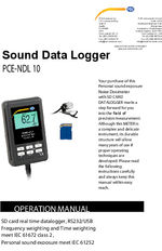 PCE-NDL 10 data logger user manual