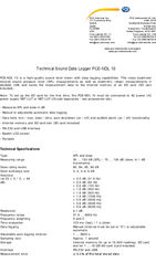 PCE-NDL 10 technical sound data logger