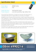 Infinity Bowl specification sheet