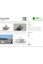 Paperboat bench