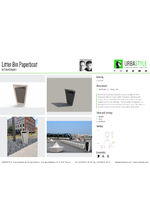 Paperboat litter bin