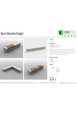 WOOD-Line Straight bench