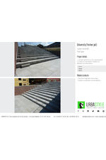 Custom concrete steps and slabs for university courtyard
