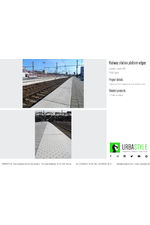 Custom large-format tactile concrete paving, Leuven (B)