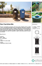Parc Vue Litter Bin