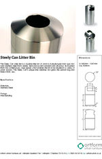 Steely Can Litter Bin