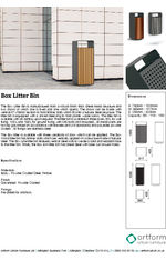 Box Litter Bin