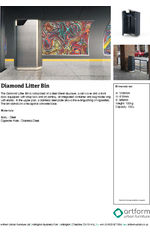 Diamond Litter Bin