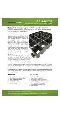 CellPave® 50 heavy-duty cellular grid system | Groundtrax Systems | ESI ...