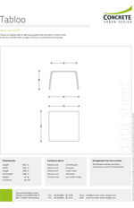 Tabloo Table Technical Specification