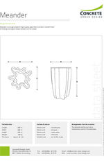 Meander Planter Technical Specification