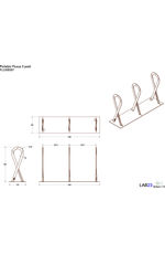 Fluxus Cycle Rack By LAB23 technical drawing