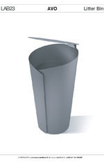 Avo Litter Bin By LAB23  tech spec
