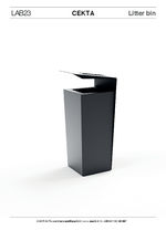 Cekta Litter Bin By LAB23 tech spec