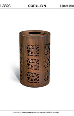 Coral Litter Bin By LAB23 tech spec 