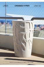 Crossed Hyper Litter Bin By LAB23 tech spec