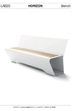 Horizon Bench WPC By LAB23 tech spec