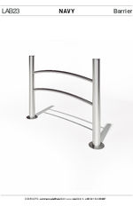 Navy Pedestrian guardrail - by LAB23 tech spec