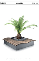 Quaddy planter and seating unit by LAB23 tech spec