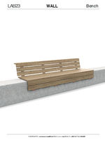 Wall bench by LAB23 tech spec