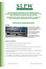 Working with our material - Information Sheet