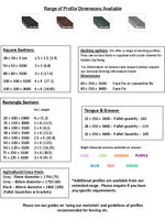 SLWP Lumber Profiles