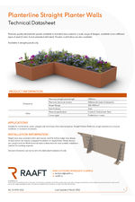 Planterline straight planter walls