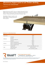 Aluminium joists for timber decking