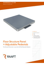 Floor structure panel + adjustable pedestals installation guide