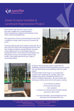 Green Screens - landmark regeneration project