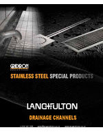 Stainless steel fissure channels and box drains