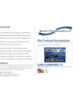 Die Pressed Nameplates