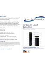 Car Park Solar Light Bollard
